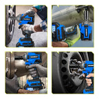 NEWBENY 1000N.m Brushless Electric Wrench 3 Gear Cordless Handheld Impact Wrench Driver Power Tool For Makita 18V Battery Pin
