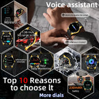 LIGE New Smartwatch Women Men 1.38-inch Smart Watch Message Notification iOS Android Smartwatches Fitness Bluetooth Call Watches