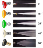 Short Handle High Pressure Washer Gun with 5 Replacement Spray Nozzle Tips  For Car Washing And Garden Cleaning Tools