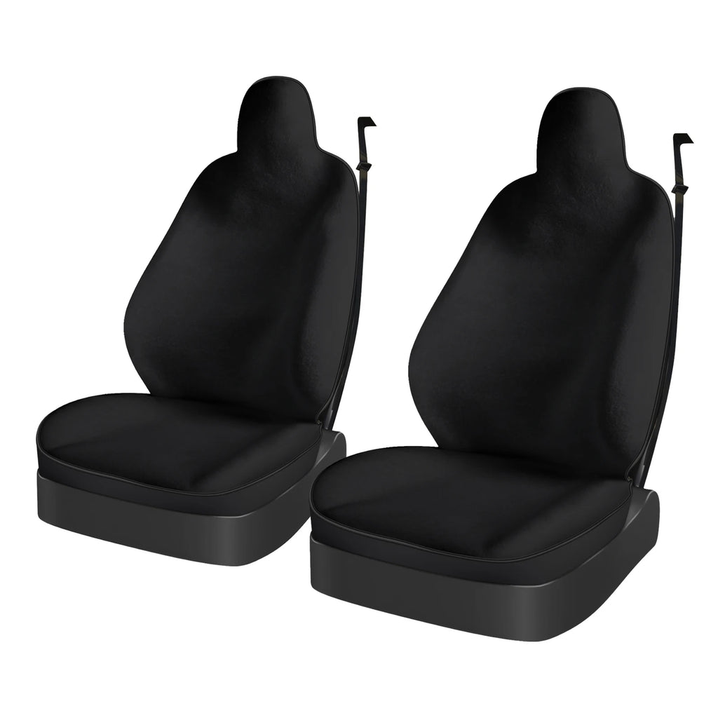Seat Cover For Tesla Model 3 / Y Front Seat Cover Spring Summer White/Black 4mm Thick Polyester Fiber Car Interior Accessories