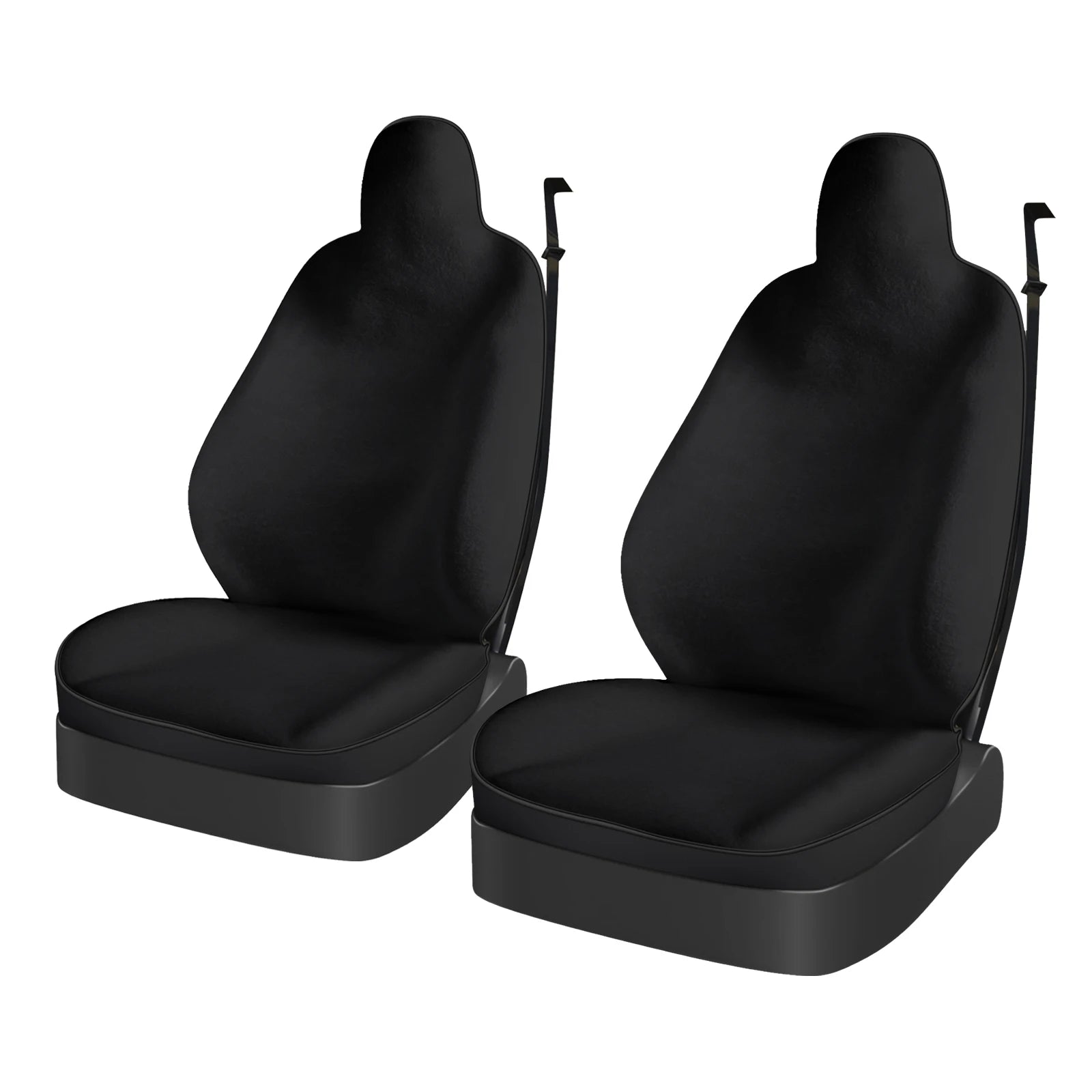 Seat Cover For Tesla Model 3 / Y Front Seat Cover Spring Summer White/Black 4mm Thick Polyester Fiber Car Interior Accessories