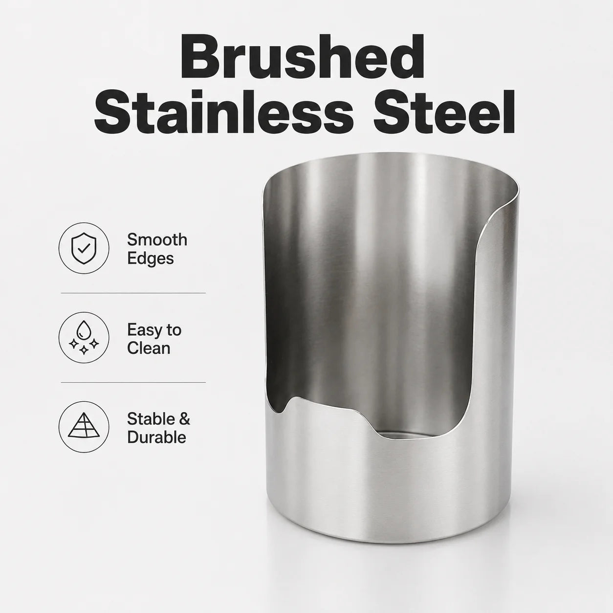 Stainless Steel Lid and Utensil Holder, Multipurpose Kitchen Organizer for Spoons, Ladles, Cutting Boards