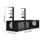 Under Table Cable Management Rack Heavy Duty Wire Management Tray Adjustable Thickness Under Desk Cord Organizer for Home Office