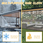 Transparent waterproof cloth, thickened waterproof rainproof cloth, can be used for plant shading insulation cold dust cloth