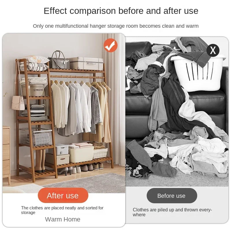 Movable Clothes Hanger Coats Clothing Rack Shelfs Home Furniture Room Shelves Closet Closet Shoe Organizer Jingle Bells Sofa