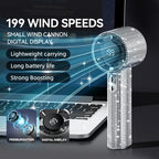 Xiaomi Diamond Portable Handheld Turbo Fan 199 Gears Rechargeable Long