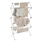 SONGMICS Foldable Clothes Drying Rack, Laundry Drying Rack, Clothes Airer, Steel Frame, 14.6 x 29.5 x 53.2 Inches, Easy Assembly