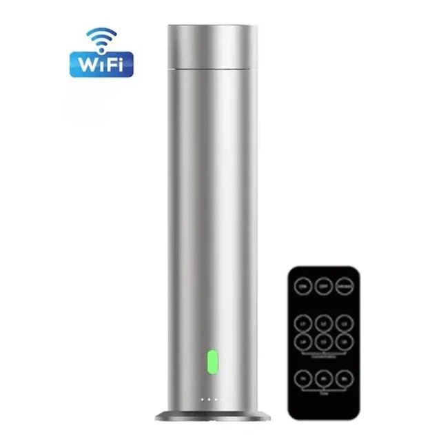 Waterless Essential Oil Diffuser with Remote Aluminium Alloy Scent Air