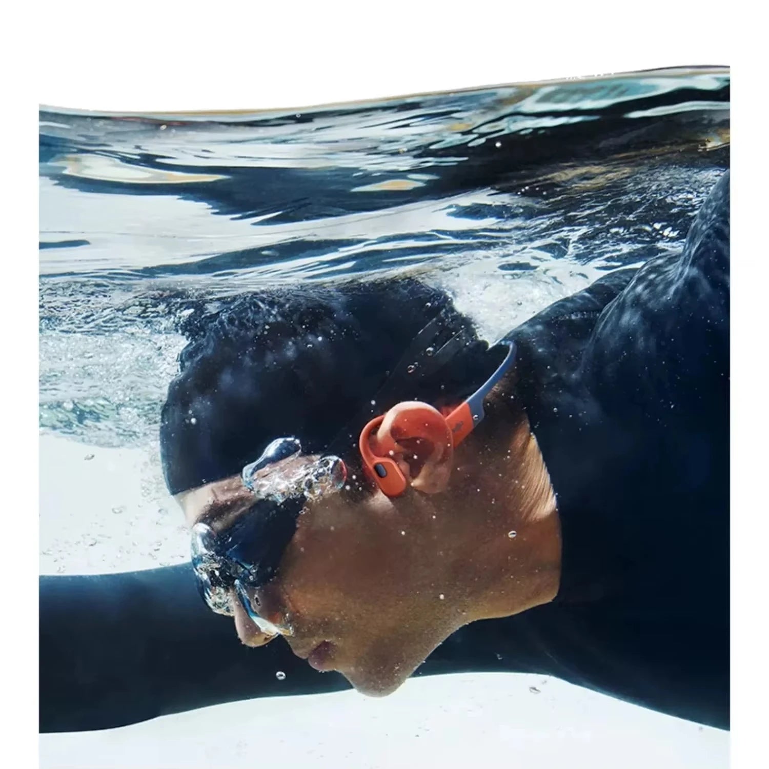 Newest Shokz OpenSwim Pro S710 Bone Conduction Wireless Bluetooth Earphone and MP3 Dual Mode IP68 Waterproof Bluetooth5.4