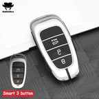3 4 Buttons New Car Smart Key Case Cover For Hyundai N Performance Tucson Solaris Sonata Hybrid NEXO NX4 Santafe dn8 Accessories