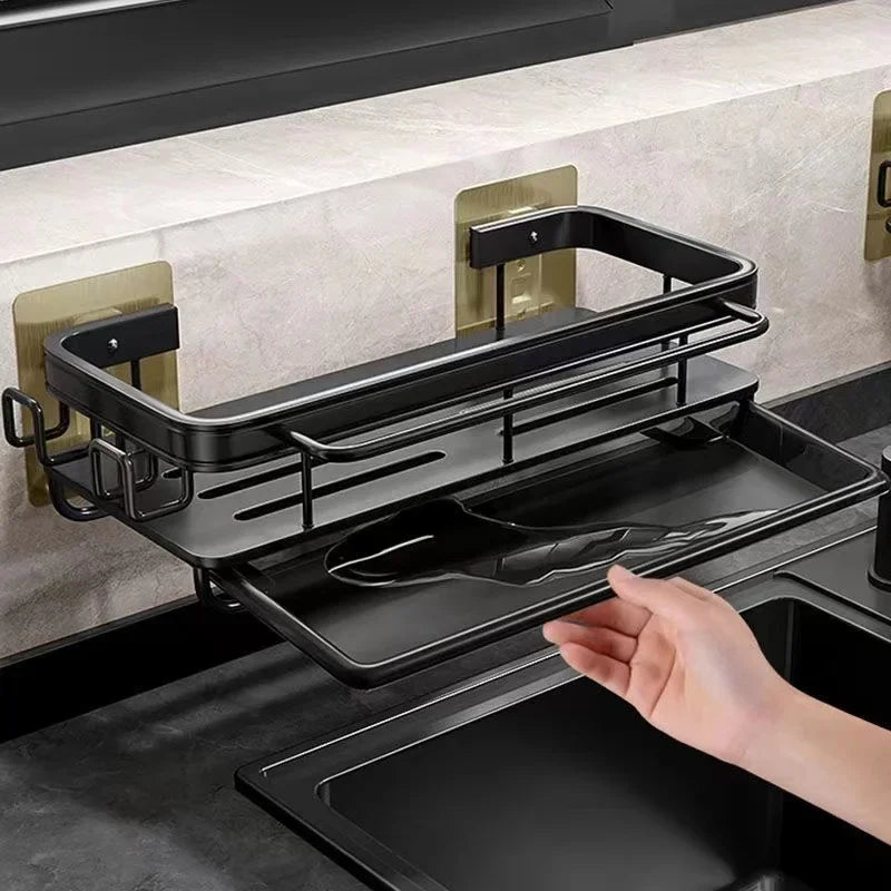 Kitchen Storage Rack Sink Drain Rack Sponge Holder Sink Hanging drainer kitchen dishes Drainer Shelf Shelves Kitchen Organizer