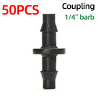 1/4" Pvc Hose Barb Connector End Cap Goof Plug Automatic Drip Irrigation Connectors Garden Watering System Water Pipe