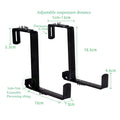 1 Pair Hanging Flower Planter Hooks Plant Pot Box Holders Adjustable Hanger For Flower basket  Balcony Yard Garden Wall Decor