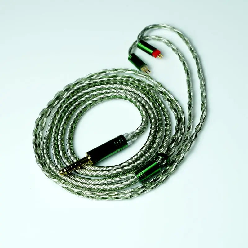 XINHS 16 Strands Silver Plated Copper Earphone Wire MMCX/0.78mm 2 Pin/QDC/TFZ HIFI Headphone Upgrade Cable For SE535 UE900S