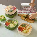 Kitchen Onion Garlic Ginger Preservation Box Refrigerator Freezing Separator No Odor Cooking Storage Box Sealed Drainage Storage