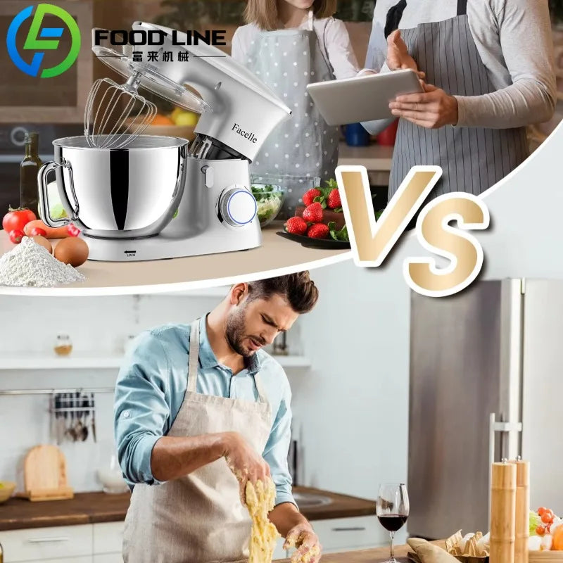 Kitchen Appliances Multifunction Bread 6.5L 7L 8L  Flour Mixer for Home Stand Bread Dough Mixer
