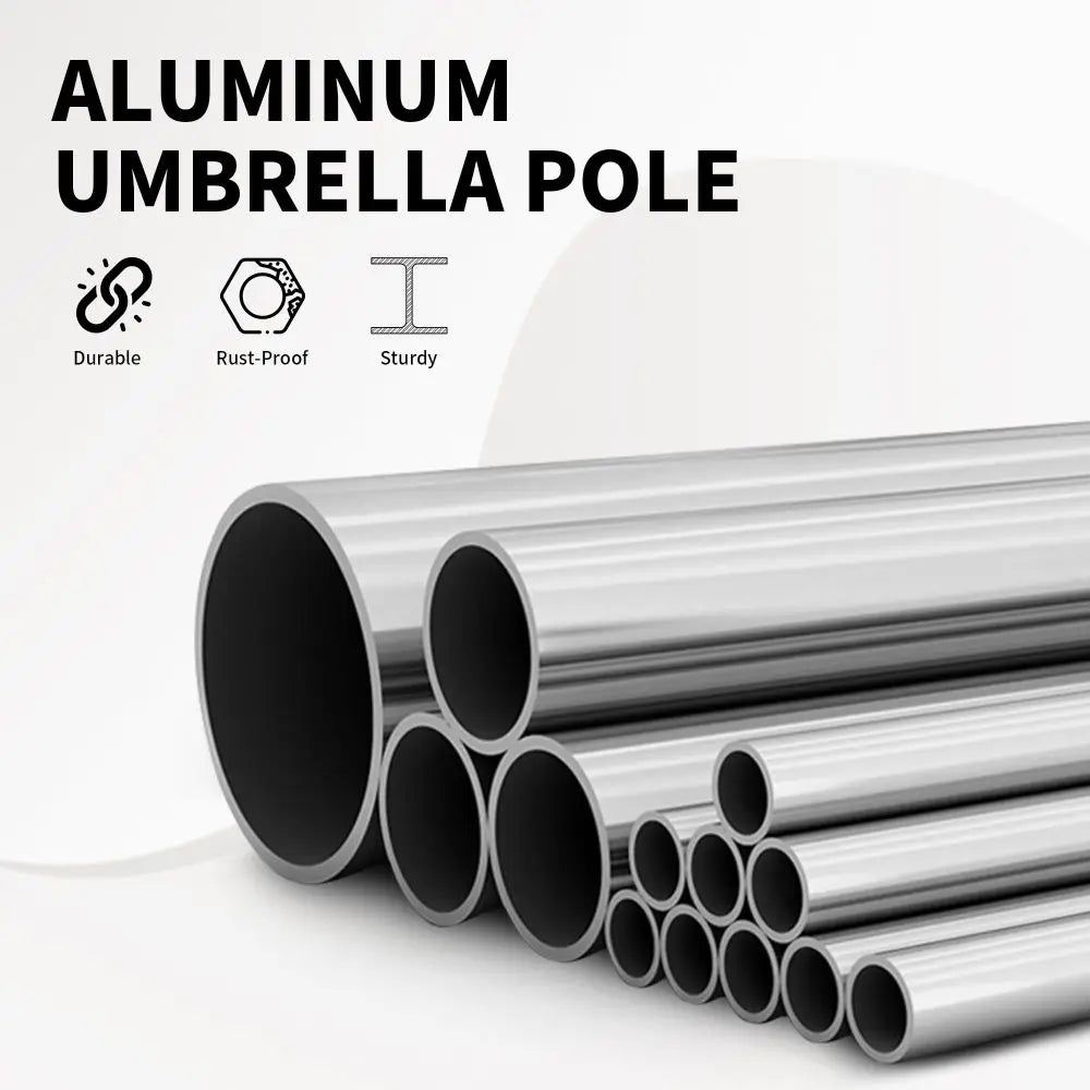 Patio Umbrella, Outdoor Table Umbrella with Push Button Tilt and Crank, UV Protection Waterproof Market Sun Umbrella
