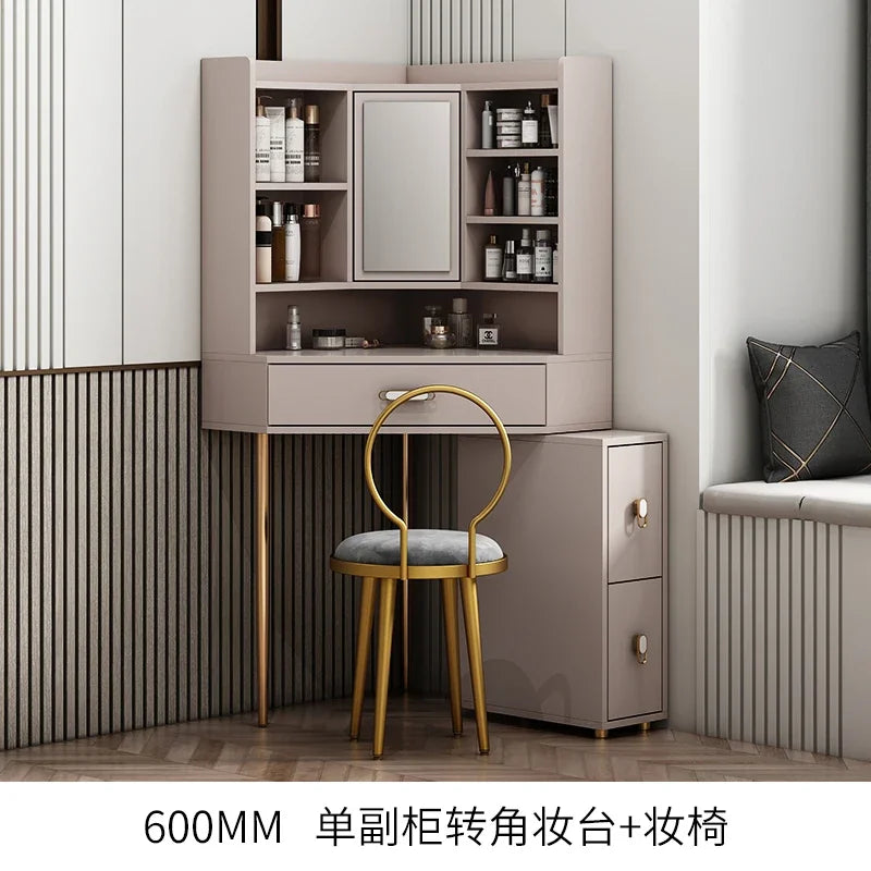 Corner dresser locker integrated light luxury bedroom modern simple small apartment triangular corner