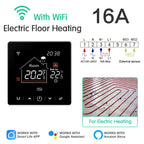 Floor Heating Thermostat Tuya WiFi Programmable Temperature Controller for Electric Warm Gas Boiler Smart Life Work with Alexa
