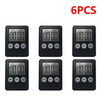 4-10PCS Digital Sports Alarm Clock Multi-Function Electronic Timer Stopwatch LCD Display Mini for Sports Exercise Baking Cooking