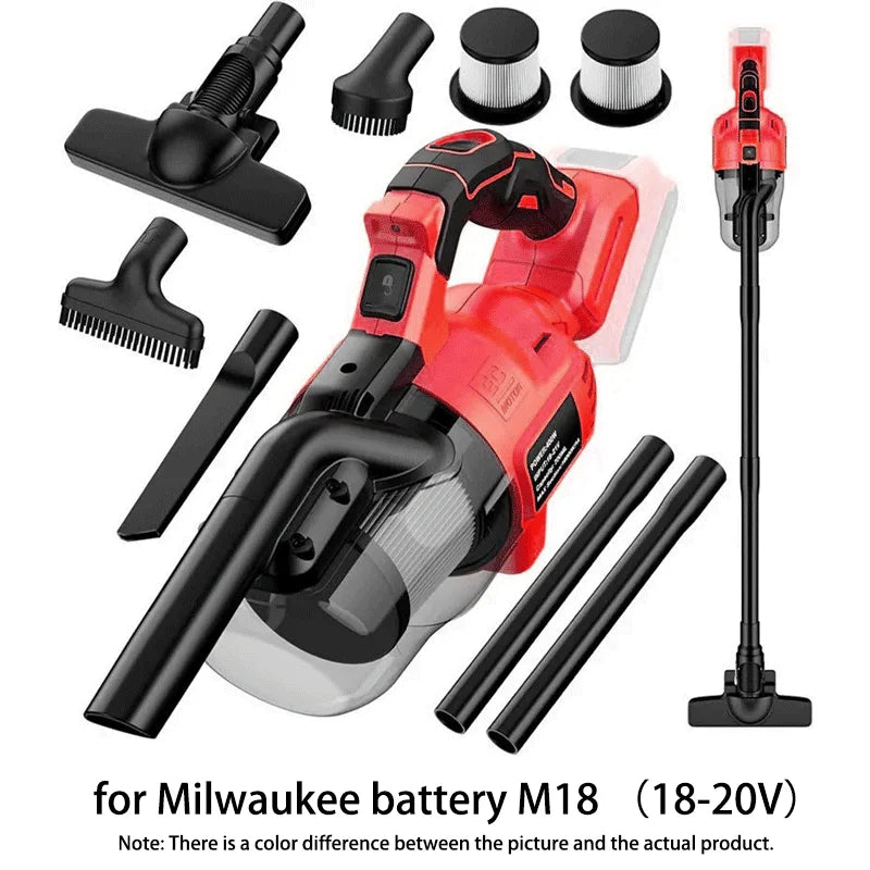 Handheld Vacuum Cleaner with 2pcs Filter Electric Cordless Vacuum for Home Car Pet Hair Clean For DeWalt 20V Battery