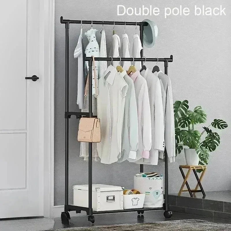 Cross-border shoe and hat integrated storage rack, clothes drying multi-functional coat rack