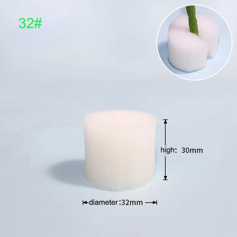 50pcs Hydroponic Soilless Mesh Net basket Plant veg Grow Nursery Cup Pot Sponge tray Aeroponic Veg Planter Clone Colonization q1