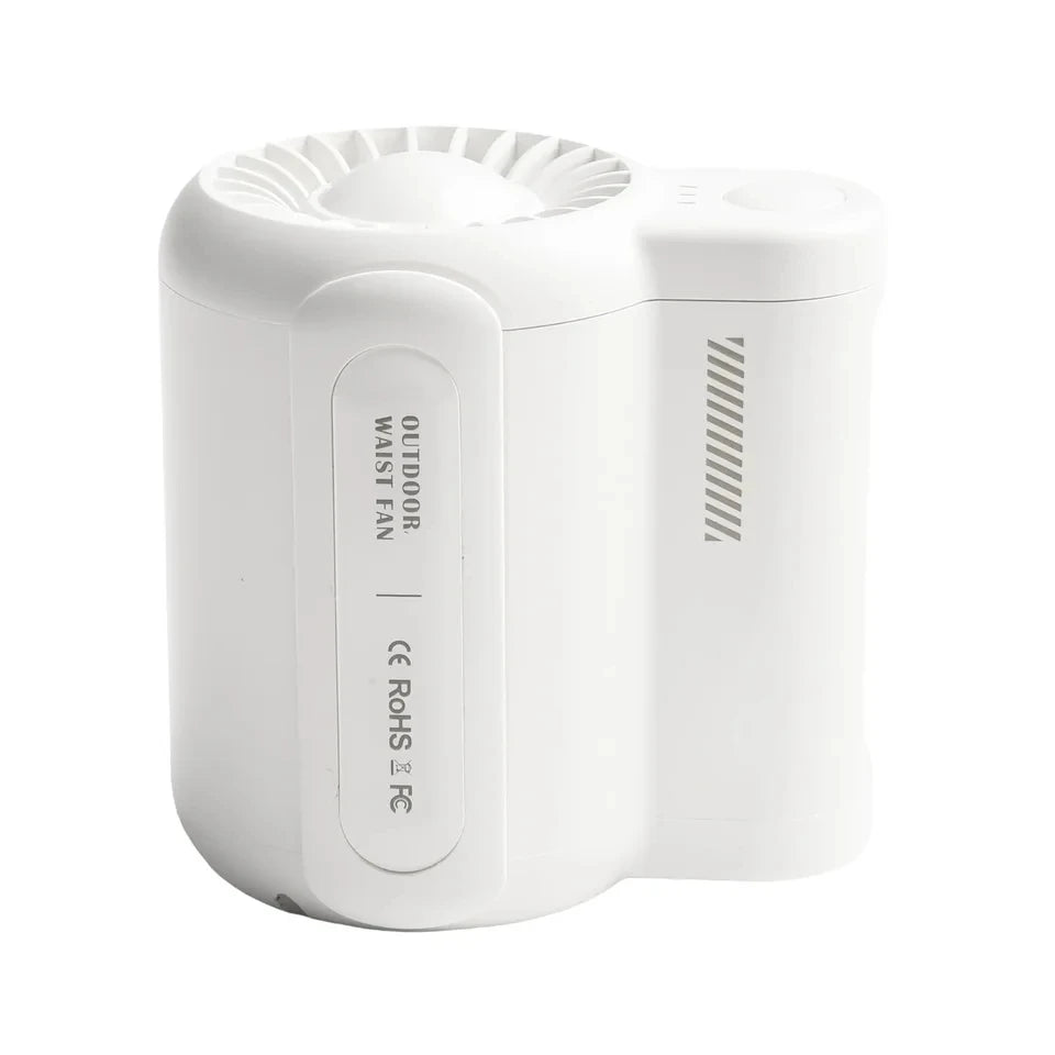 Portable Rechargeable Waist Fan Mini Personal Summer Cooling Fan For T