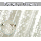 3D Transparent Shower Curtains PVC Bathroom Curtains with Hooks Waterproof Clear Bath Curtains for Bathroom Shower Curtain