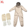 1Set Professional Ventilated Full Body Beekeeping Bee Keeping Suit With Gloves