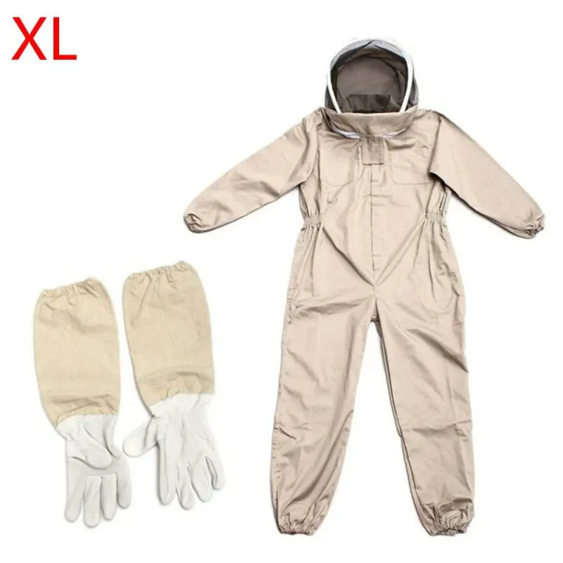1Set Professional Ventilated Full Body Beekeeping Bee Keeping Suit With Gloves