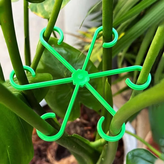 Plants Flowers Stem Support Stakes Climbing Plant Stand Frame Fixing Clips Trellis Reusable Plant Stem Frames Holder Rack Hoops