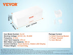 VEVOR 200/450/650ml Portable Ultrasonic Cleaner Machine with 4 Timer Modes Cleaning Basket for Eyeglasses Watches Dentures Rings