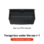 YZ For Tesla Model Y Juniper 2025 Underseat Storage Box Seats Drawer TPE Hidden Storage Tray Push Pull Car Organizer Accessories