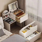 Luxury Small Vanity Tables Mirror Chair Charging Hotel Light Drawers Dresser Makeup Desk White Coiffeuse De Chambre Furniture