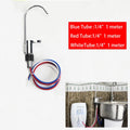 Three Tube Non Pressure 1/4"Gooseneck Faucet Kitchen Accessories Amway Water Purifier Faucet Diverter Water Purification Protect
