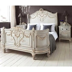French Bedroom Furniture Storage Solid Wood Dresser Makeup Vanity Desk Dresser with Mirror