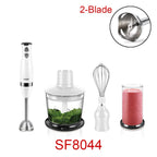 Stainless Steel Hand Blender 3 In 1 Immersion Electric Food Mixer With Bowl Kitchen Vegetable Meat Grinder Chopper Whisk Sonifer