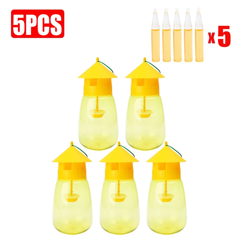 Reusable Fruit Fly Trap Killer Plastic Drosophila Mosquitoes Traps Bottle Garden Orchard Farm Insect Catcher Pest Control Tools