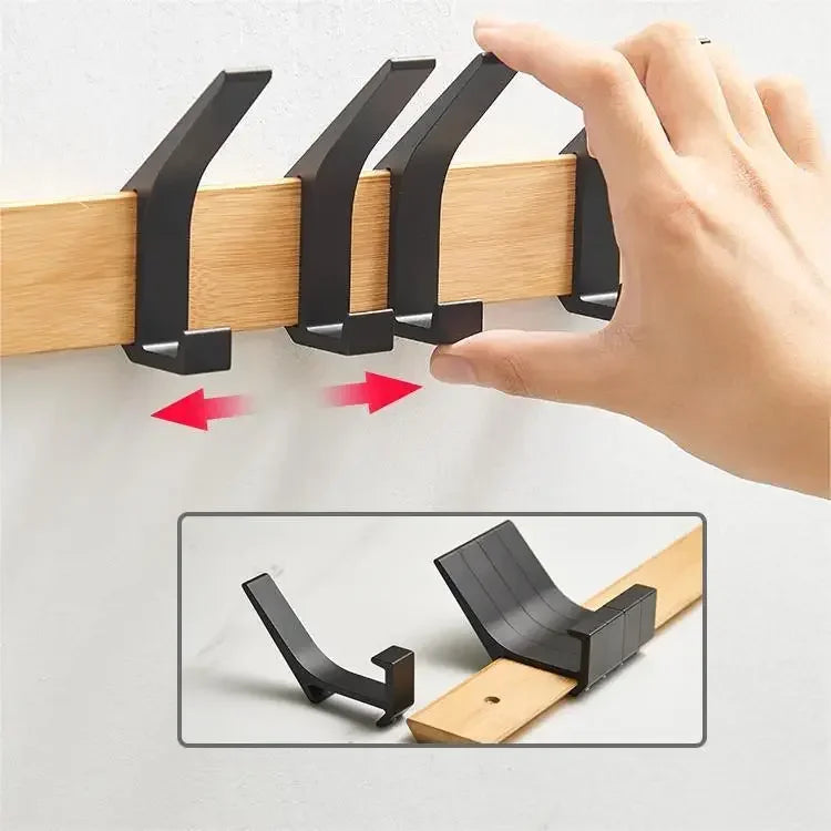 Stylish Nordic Fashion Coat Rack Wall Mount Hanger with Hooks for Clothes Keys Hats Hallway Living Room Furniture Decor