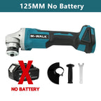 M-WALK 100/125mm Brushless Angle Grinder Polishing Cutting Machine Cordless Angle Grinder Power Tools For Makita 18V Battery Pin