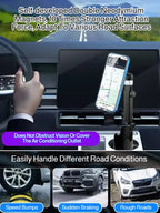 Car Mug Phone Holder 2in1 Magnetic Holder Car Mug Holder Magnetic Suction Cup Cell Phone Holder metal Angle adjustment