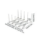 Kitchen Gadgets Pot Lid Rack Pan Lid Organizer Retractable Foldable Stainless Steel Plate Dish Holder Shelf Tableware Storage