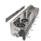 Stainless Steel Wall-Mounted Kitchen Storage Rack No-Drill Spice Shelf Knife Holder Condiment Organizer for Kitchen Counter
