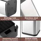 XITUO Kitchen Household Multi-function Knife Storage and Placement Rack Knife Holder with Sharpener for Various Knife Types