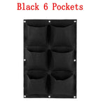 Black Green Wall Hanging Planting Bags Flower Pot Grow Bag Garden Planter Vertical Suculentas Plant Pot Home Decor Accessories