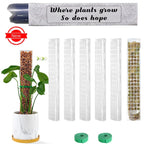 2/4/6Pcs Climbing Plant Water Moss Column Indoor Moss Pole Plants Plastic Pole for Sphagnum Support Potted Plants Sticks Creeper