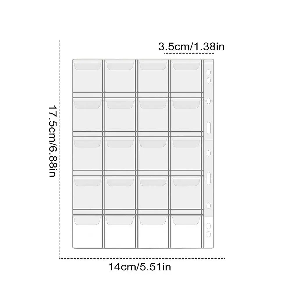Portable Coin Collection Set 200 Coins 30 Paper Money Panels PVC Transparent Philatelic Book Album With Zipper Protection