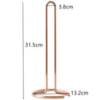 Stainless Steel Kitchen Roll Paper Towel Holder Bathroom Tissue Stand Dining Table Vertical Napkins Rack Kitchen Storage Shelf