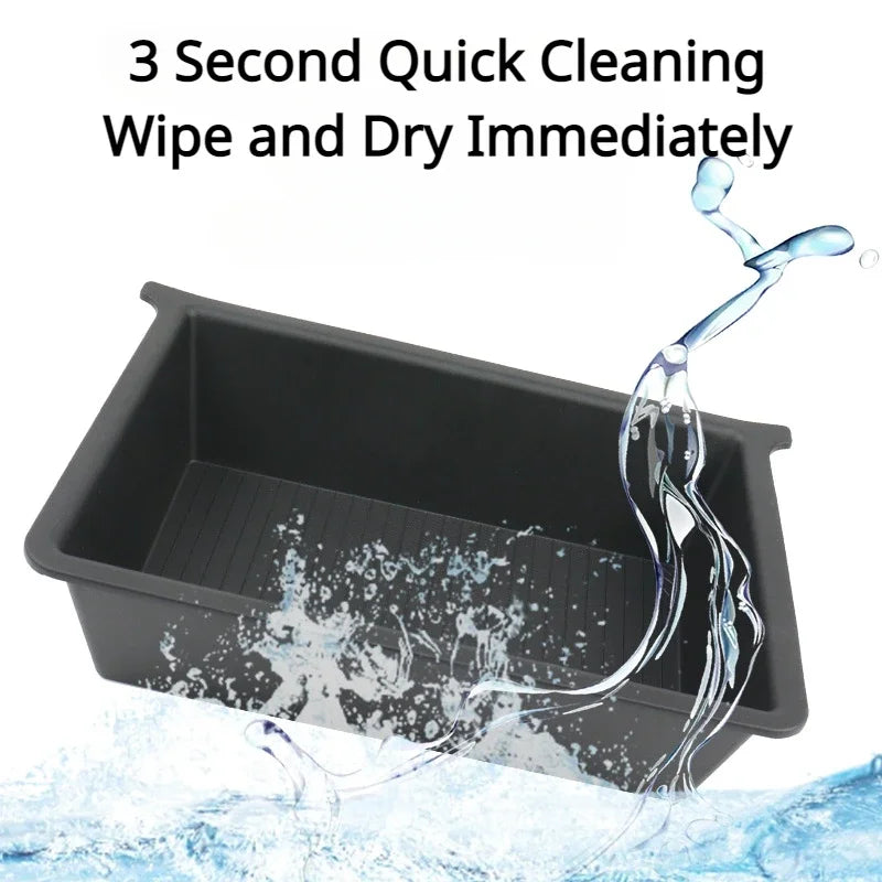 Front Underseat Storage Box for Tesla Model X Car Seat Push Pull Drawer TPE Hidden Storage Boxes Car Interior Accessories 2023